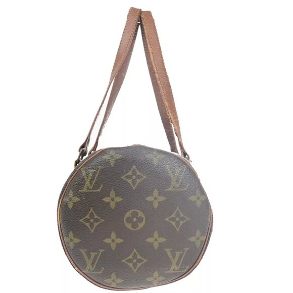 LOUIS VUITTON Logo PAPILLON 30 Hand Bag Monogram Leather Brown M51365 66HC021 - Picture 2 of 16